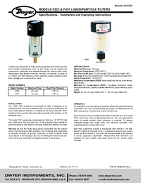 Thumbnail of document Manual - 1201-3 Replacement Filter